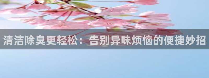 尊龙娱官网赢来就送38：清洁除臭更轻松：告别异味烦恼的便