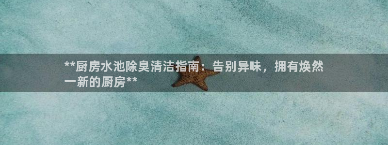 尊龙t600怎么样：**厨房水池除臭清洁指南：告别异味，